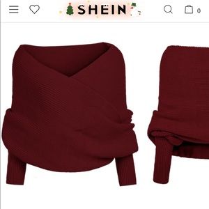 Wrap Off-Shoulder sweater
